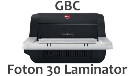 Gbc Foton Automatic Laminator Youtube