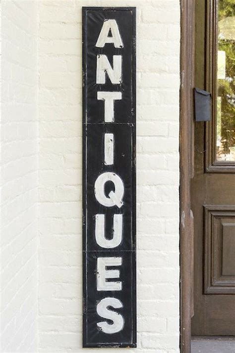 Embossed Metal Antiques Sign Farmhouse Décor Outdoor Sign Living