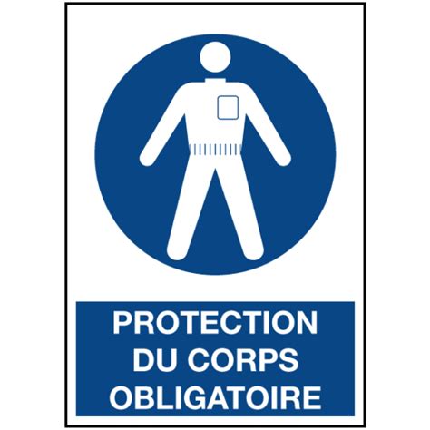 Signalétique Protection du Corps Obligatoire ISO 7010 OZC Signalétique