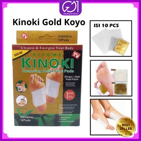 Jual Kinoki Gold Koyo Kaki Ginger Detox Foot Patch Koyo Jahe Pembuang