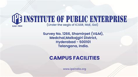 Campus Facilities Institute Of Public Enterprise Shamirpet