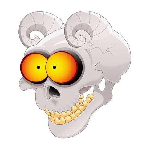 Череп с рогами - Хэллоуин - Картинки PNG - Галерейка