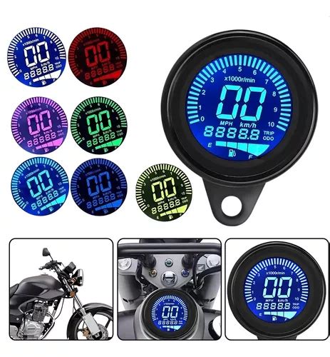 Painel Veloc Metro Moto Digital Universal Cafe Racer Bobber Frete Gr Tis