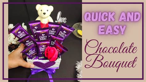 Tutorial Quick And Easy Chocolate Bouquet Diy Chocolate Bouquet