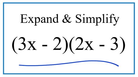 Expand Simplify X X Youtube