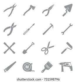 Sixteen Different Types Wrenches Stock Vector Royalty Free