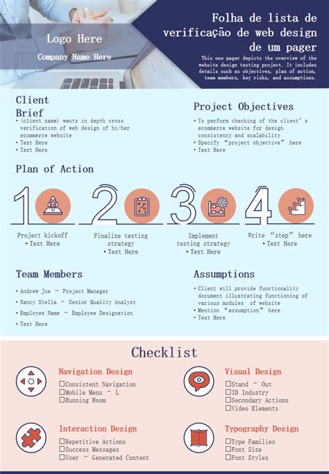 Os 7 Principais Modelos De Lista De Verificação De Design Com Exemplos