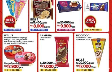 Promo Es Krim Di Indomaret Aice Chocolate Crispy Beli Gratis Cek