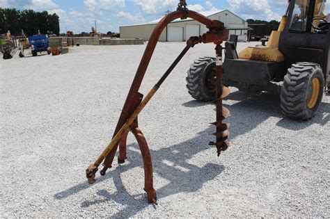 Shaver Mfg Post Hole Digger 2 Auger Posthole Online Auction