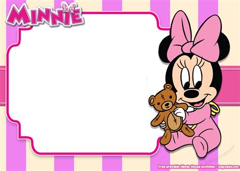 Free Printable Minnie Mouse All Ages Invitation Templates