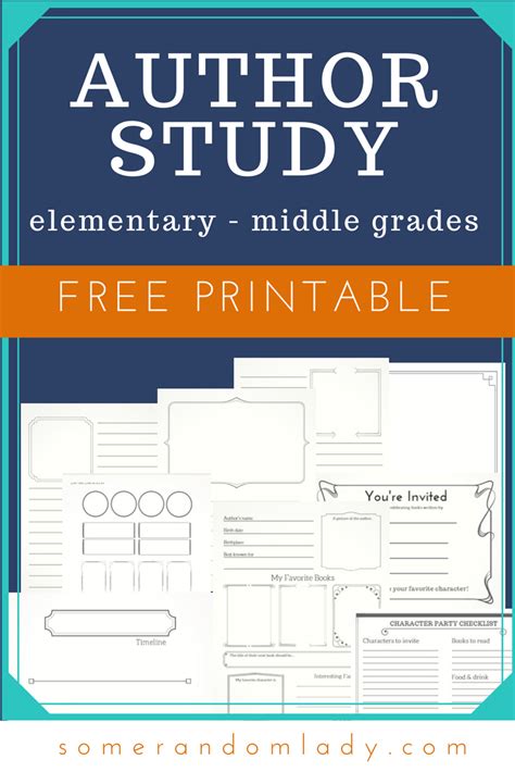 Author Study Template With 8 Free Printable Pages The Homeschool