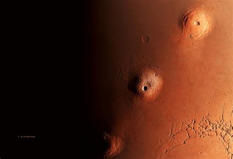 Tharsis Volcanoes, Mars Photograph by Detlev Van Ravenswaay | Fine Art America