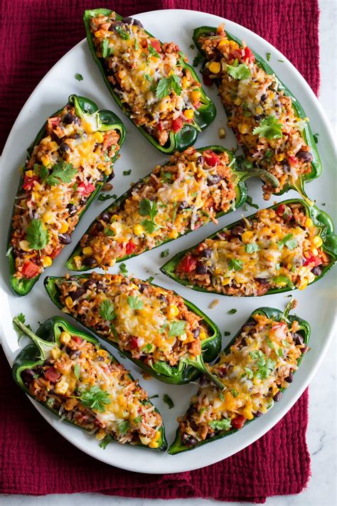 Stuffed Poblano Peppers - Cooking Classy