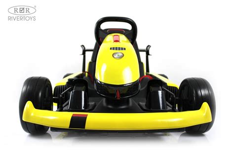 Детский электромобиль дрифт-карт H008HH желтый | RiverToys.ru