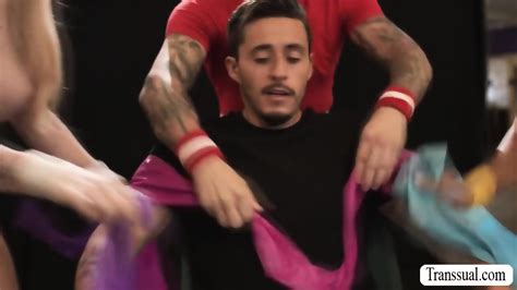 Prof Dancer Enjoy Fucking His TS And Busty Babe Clients Ass