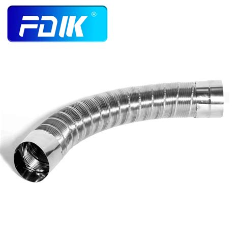 Mm Air Intake Pipe Stainless Steel Outlet Pipe Bellows Threaded Tube