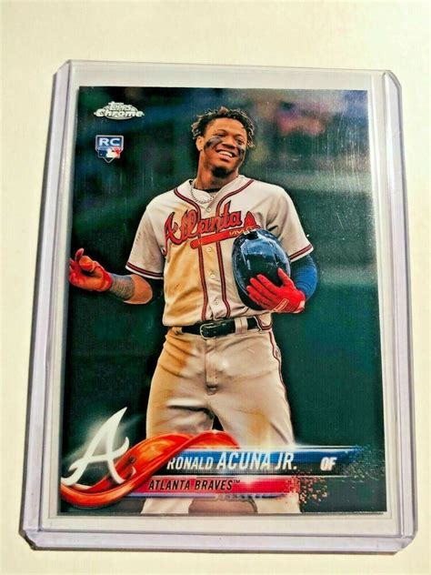 Ronald Acuna Jr Rc Topps Chrome Update Hmt Mint From Pack