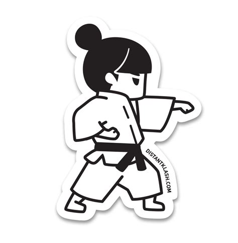 Karate Girl Drawing