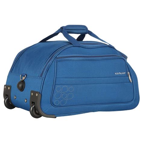 American Tourister Gaho Wheel Duffle Polyester Cms Teal Blue Travel