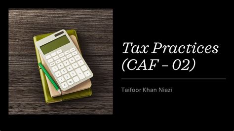 Spring 23 Tax Practices CAF 02 Lecture 19 Chapter 9 Income