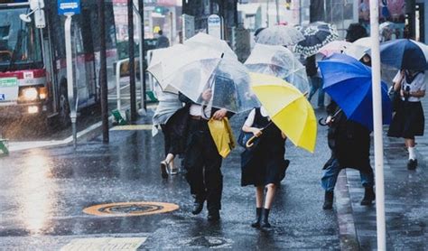 突然降り出したゲリラ豪雨に巻き込まれた女性の無料写真素材 Id 21103｜ぱくたそ