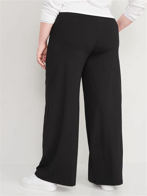 High Waisted PowerSoft Wide Leg Pants Old Navy