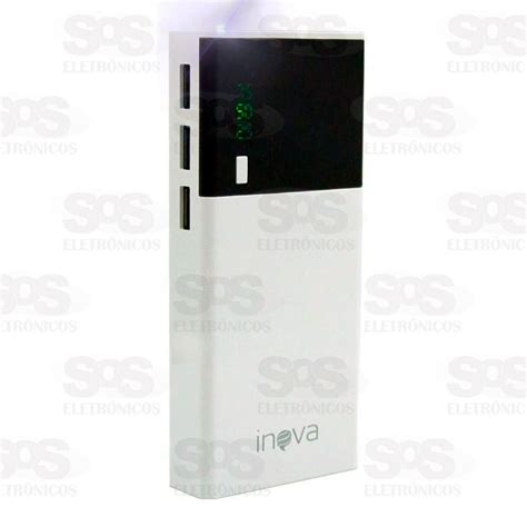 Carga Extra 10000 MAh Display Selo Anatel Inova POW 8317