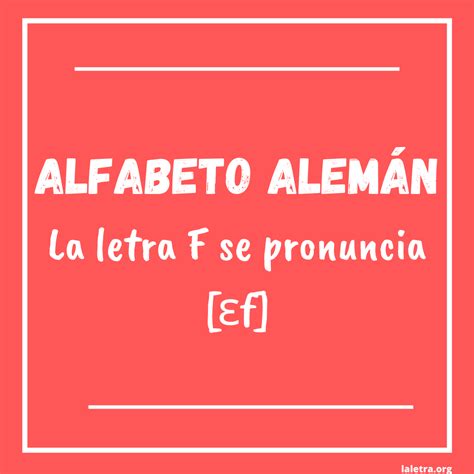 Abecedario Aleman Y Su Pronunciaci N Alfabeto Aleman