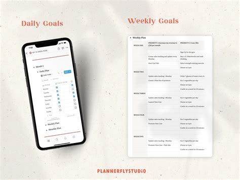 12 Week Year Notion Template 3 Month Goals