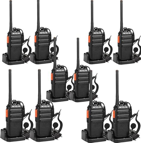 Retevis RT24 Talkie Walkie Talkie Walkie Rechargeable Avec Oreillettes