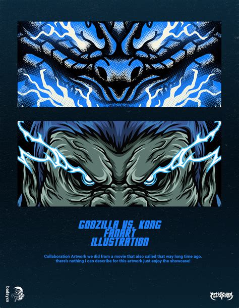 Godzilla vs. Kong Fanart Illustration on Behance