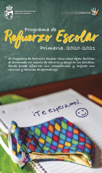 Programa De Refuerzo Escolar Primaria Ayuntamiento De Coslada