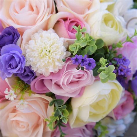 Rozen Bruidsboeket Bruidsmeisje Boeket Bruidsboeket Kunstbloemen Voor