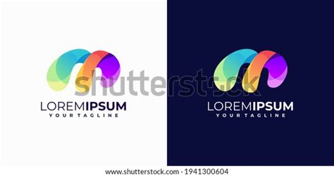 Colorful Letter M Logo Design Stock Vector (Royalty Free) 1941300604 ...