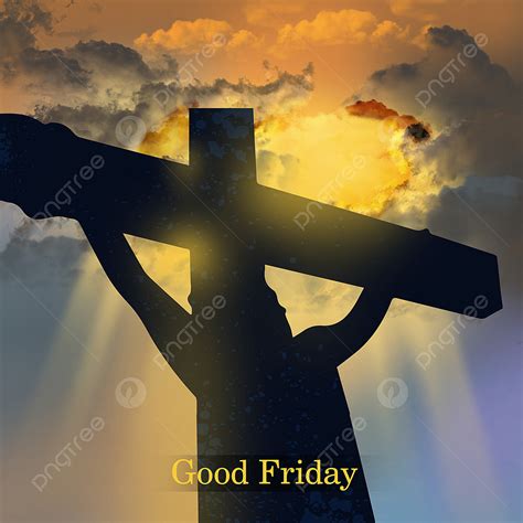 Good Friday Cross White Transparent Jesus On Cross Good Friday Vector