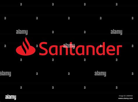 Santander Bank, Logo, Black background Stock Photo - Alamy