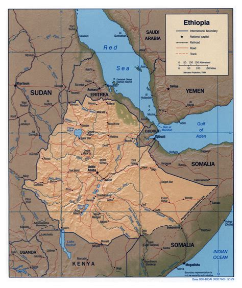 Large Detailed Map Of Ethiopia Africa Map East Africa Open Street Map