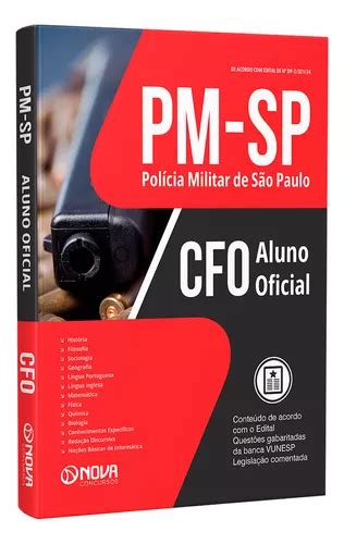 Apostila Pm Sp Cfo Aluno Oficial Ed Nova Frete Grátis