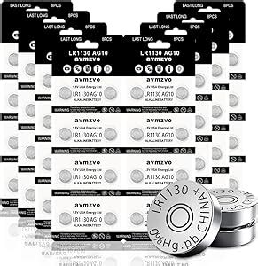 LR1130 Button Cell Batteries AG10 LR 1130 Battery 1.5 V (Pack of 64 ...