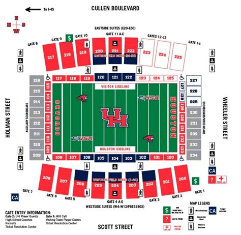 U Of H Football Stadium Seating Chart | Brokeasshome.com