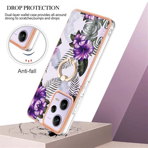 For Xiaomi Poco X Pro G Electroplating Imd Tpu Phone Case With Ring