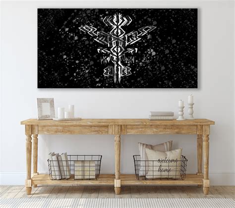 Nordic Runes Art Viking Wall Art Huge Canvas Home Decor - Etsy