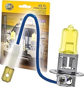 Amazon Hella H Yl Twin Blister Xtreme Yellow Bulb V W