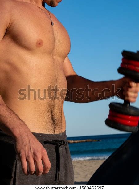 Naked Torso Boy Dumbbell Weights Hand Stock Photo Shutterstock