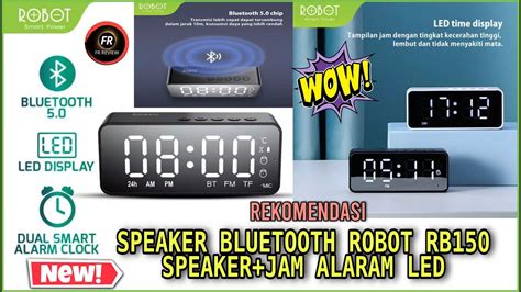 Robot Rb Speaker Bluetooth Alarm Clock Led Bluetooth Speaker Robot