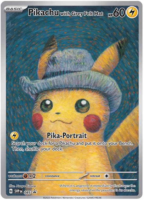 Pikachu With Grey Felt Hat Scarlet Violet Promos 85 Pokemon Card