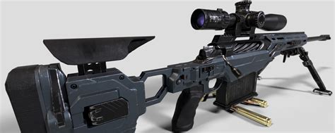 ArtStation - CDX-50 Tremor Sniper Rifle | Game Assets