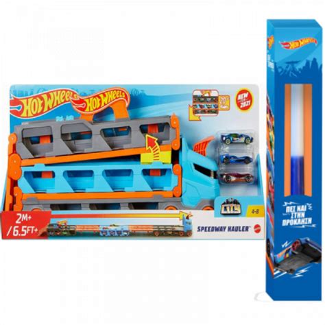 Παιχνιδολαμπάδα Mattel Hot Wheels Νταλίκα Αυτοκινητόδρομος Πίστα Σε GVG Toystories gr