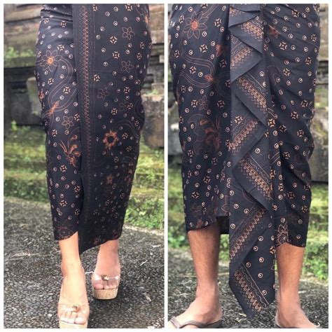 Jual Kamen Batik Lembaran Setengah Jadi Pakaian Adat Bali Shopee