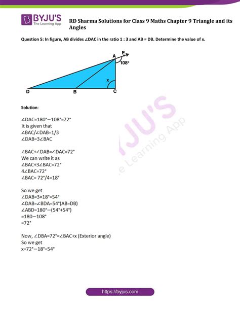 RD Sharma Class 9 Solutions Maths Chapter 9 Triangle And Its Angles Ex 9 2